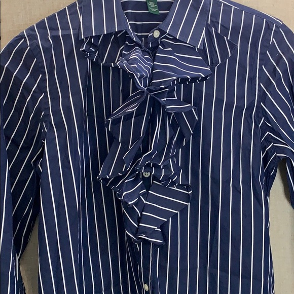 COPY - Ralph by Ralph Lauren ruffle button down - Picture 2 of 5